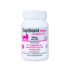 CapShield Maxx Flea Protection for Cats CapShield Maxx cats, CapShield Maxx feline tablets, cat flea treatment, oral flea treatment for cats, flea pills for cats, monthly flea prevention for cats, fast acting flea killer for cats, kill fleas in 30 minutes, Nitenpyram flea treatment cats, Lufenuron IGR flea control cats, flea lifecycle control cats, flea prevention for kittens, tuna flavored flea tablets cats, cat flea medication oral, flea control for cats USA, long term flea prevention cats, CapShield Maxx flea tablets feline, made in USA flea treatment cats, flea control tablets
