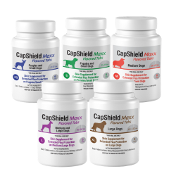 CapShield Maxx Flea Protection for Dogs  CapShield Maxx, CapShield Maxx flea tablets, dog flea treatment, oral flea treatment for dogs, flea pills for dogs, monthly flea prevention, fast acting flea killer, kill fleas in 30 minutes, Nitenpyram flea treatment, Lufenuron IGR flea control, flea sterilization for dogs, dog flea tablets beef flavored, flea prevention for puppies, flea control for dogs USA, long term flea prevention dogs, flea lifecycle control dogs, made in USA flea treatment