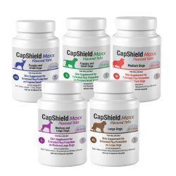 CapShield Maxx Flea Protection for Dogs  CapShield Maxx, CapShield Maxx flea tablets, dog flea treatment, oral flea treatment for dogs, flea pills for dogs, monthly flea prevention, fast acting flea killer, kill fleas in 30 minutes, Nitenpyram flea treatment, Lufenuron IGR flea control, flea sterilization for dogs, dog flea tablets beef flavored, flea prevention for puppies, flea control for dogs USA, long term flea prevention dogs, flea lifecycle control dogs, made in USA flea treatment
